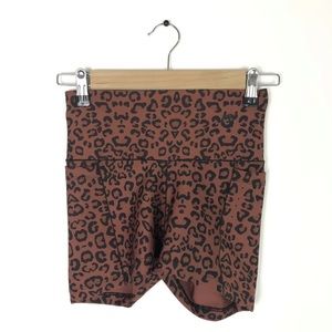 Galasport leopard animal print neoprene biker hot pant shorts EUC
One Size OS